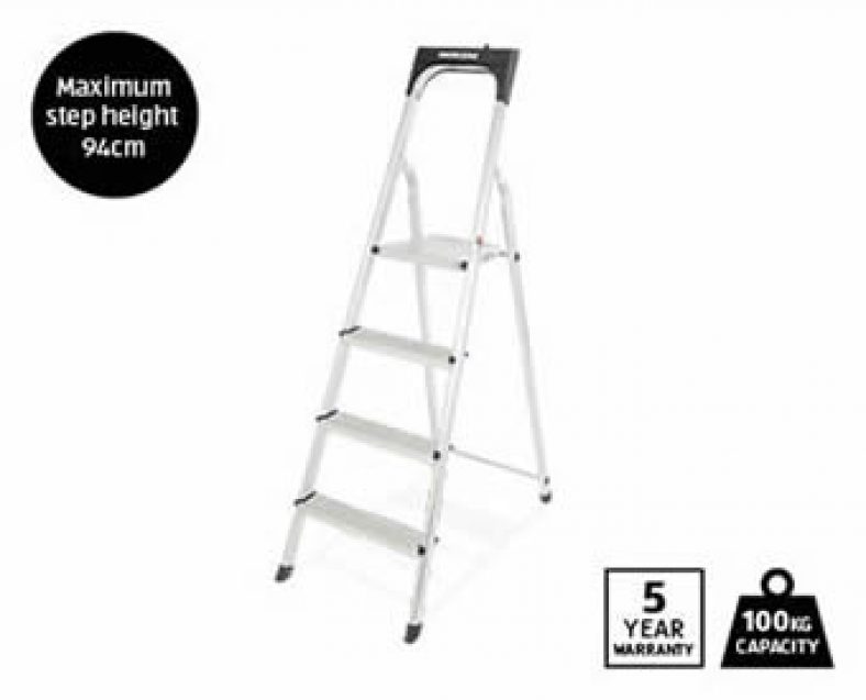 Workzone 4 Step Household Ladder 49.99 ALDI